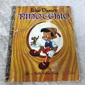 A Little Golden Book Walt Disneys Pinocchio vintage book